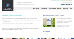 Desktop Screenshot of gasworksandplumbing.co.nz